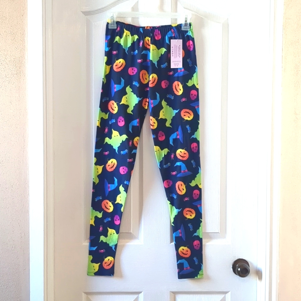 Halloween Print Leggings by Purple Puddle
